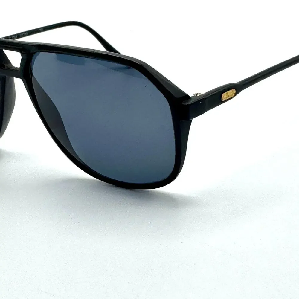 Silhouette Sunglasses SPX M2084 C5504 Black Aviator Frame Gray Lens 57-13-135
